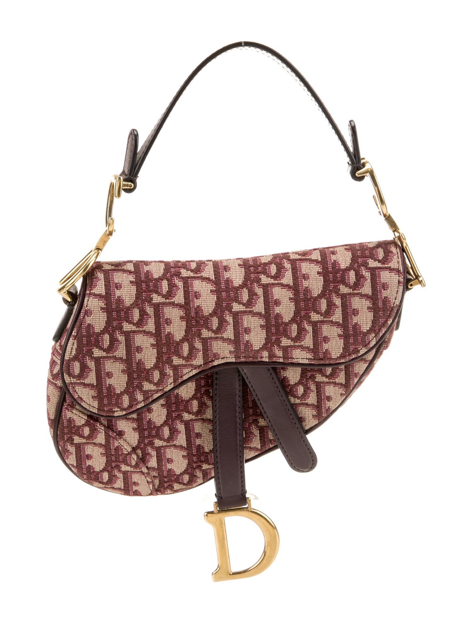 Christian Dior Canvas Oblique Saddle Mini