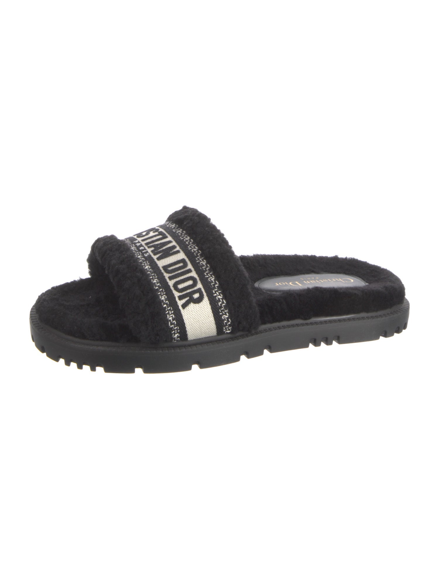 Christian Dior Wool Printed Slides