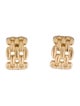 Christian Dior Vintage Chain Link Clip-On Earrings