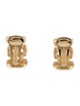 Christian Dior Vintage Chain Link Clip-On Earrings