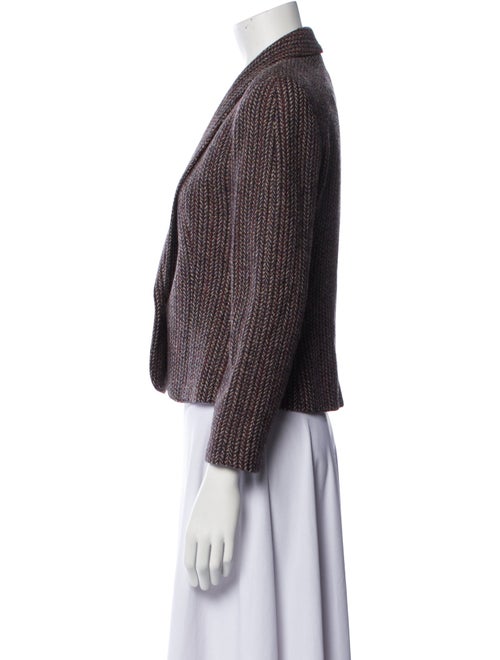 Christian Dior Wool Tweed Pattern Blazer