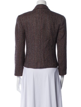 Christian Dior Wool Tweed Pattern Blazer