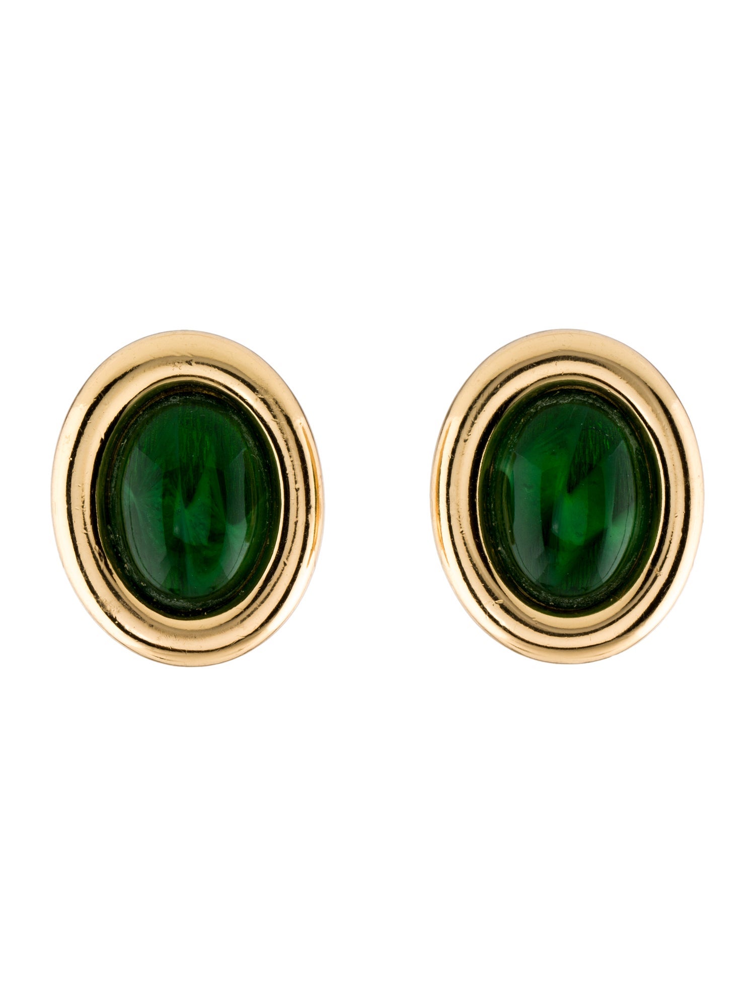Christian Dior Resin Vintage Clip-On Earrings