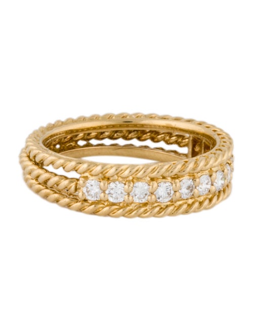 Christian Dior 18K Diamond Twist Band Ring