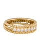 Christian Dior 18K Diamond Twist Band Ring