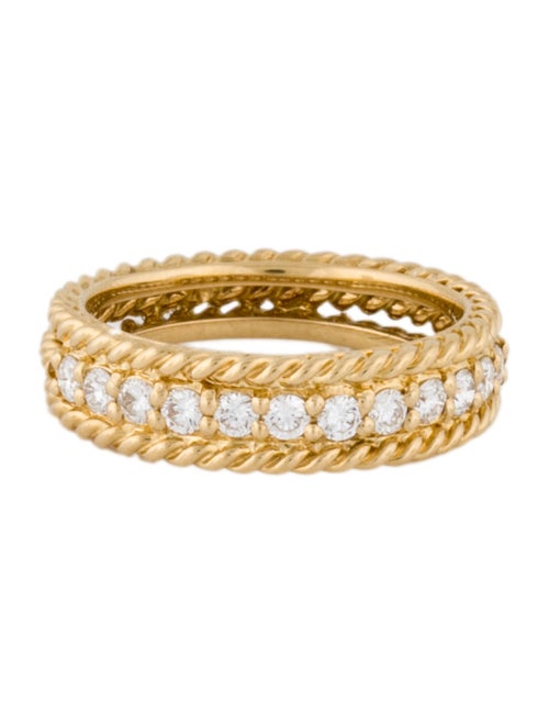 Christian Dior 18K Diamond Twist Band Ring