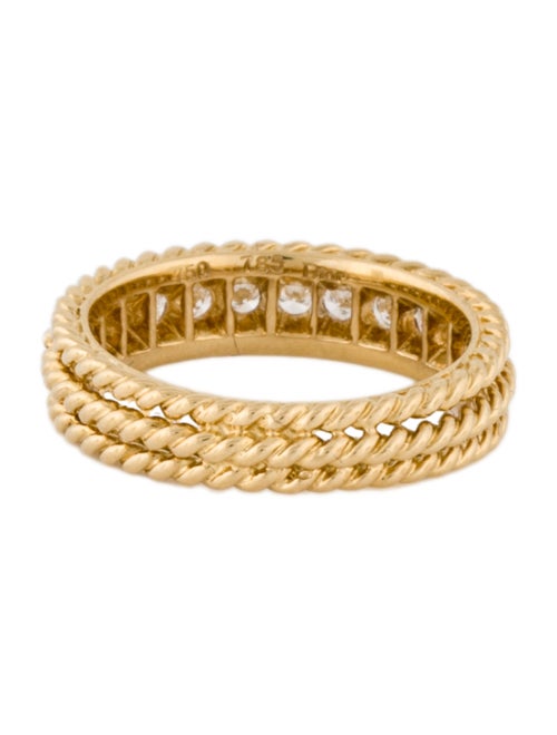 Christian Dior 18K Diamond Twist Band Ring