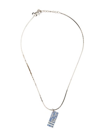 Christian Dior Oblique Trotter Pendant Necklace