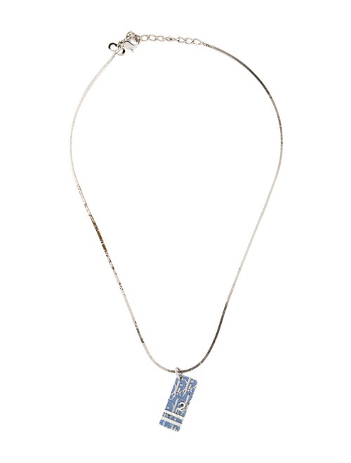 Christian Dior Oblique Trotter Pendant Necklace