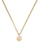 Christian Dior Vintage Logo Pendant Necklace