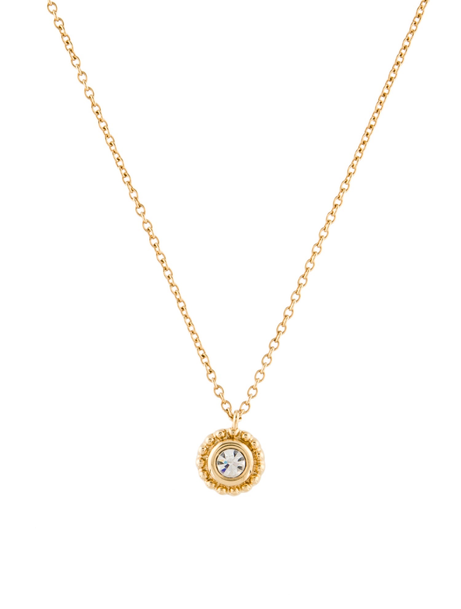 Christian Dior Vintage Crystal Pendant Necklace