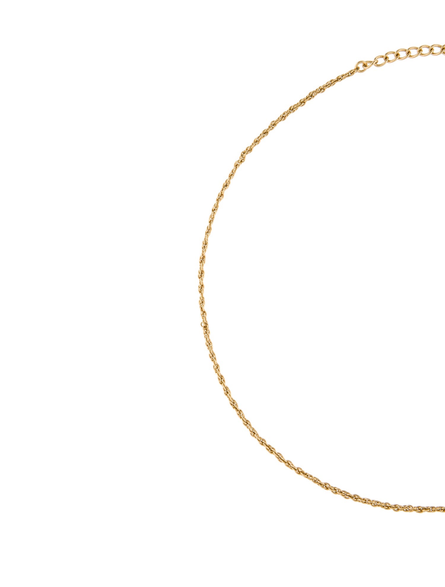 Christian Dior Vintage Rope Chain Necklace