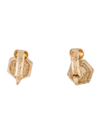 Christian Dior Vintage Crystal Clip-On Earrings