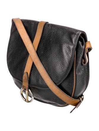 Christian Dior Leather Messenger Bag Vintage