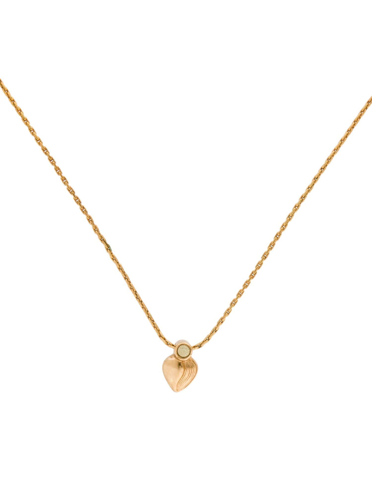 Christian Dior Vintage Crystal Pendant Necklace