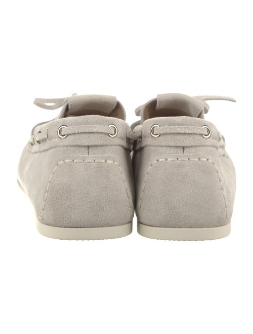 Christian Dior Suede Bow Accents Moccasins