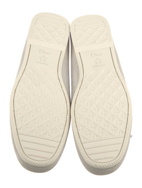 Christian Dior Suede Bow Accents Moccasins