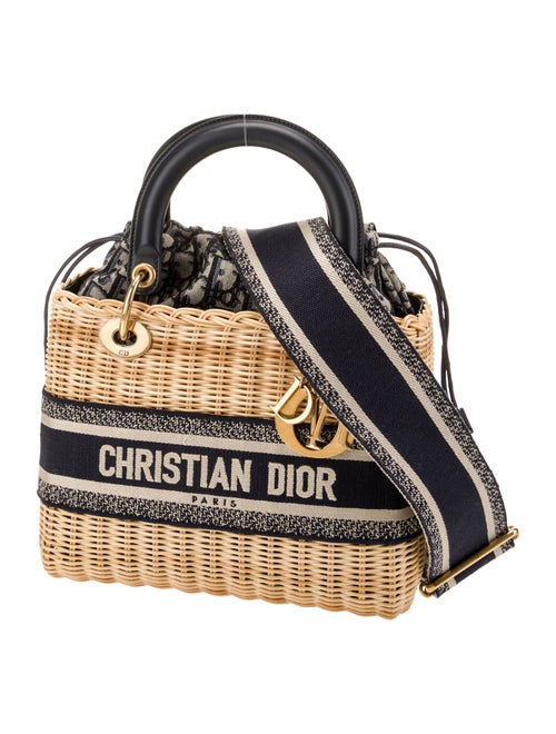Christian Dior Oblique Jacquard Lady Dior Medium