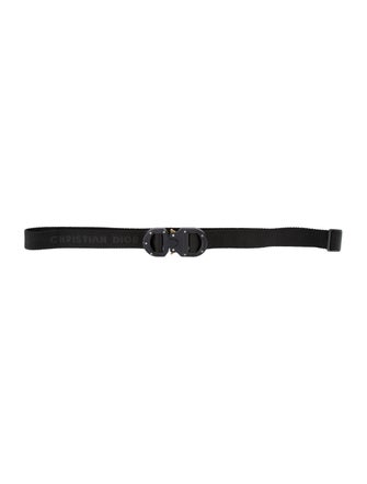 Christian Dior Skinny Canvas Belt