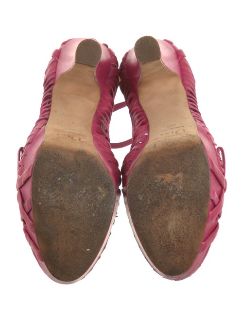 Christian Dior Leather Bow Accents Pumps