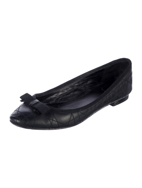 Christian Dior Cannage Pattern Leather Ballet Flats