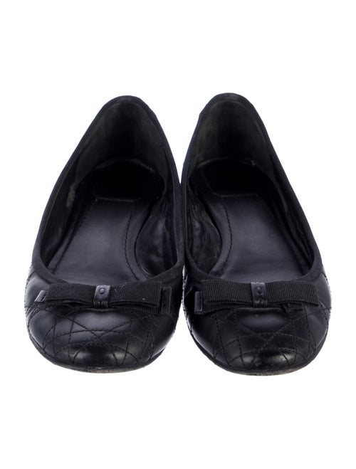 Christian Dior Cannage Pattern Leather Ballet Flats