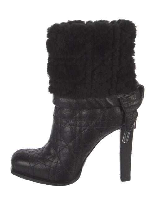 Christian Dior Cannage Pattern Leather Boots