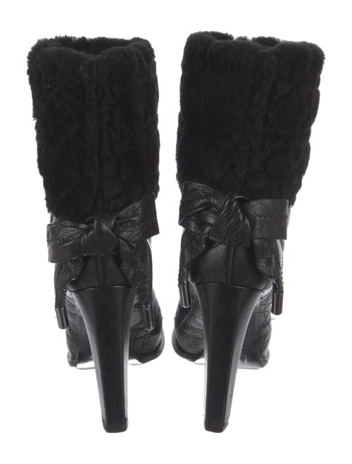 Christian Dior Cannage Pattern Leather Boots