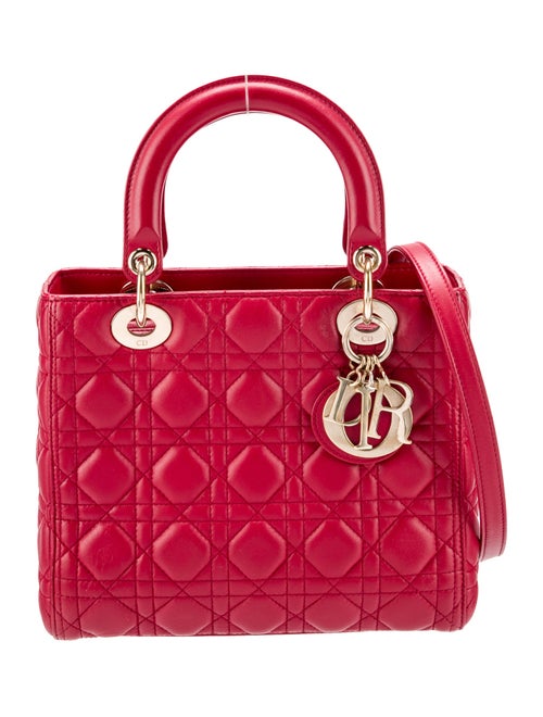 Christian Dior Leather Lady Dior Medium