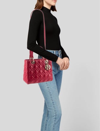 Christian Dior Leather Lady Dior Medium