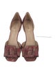 Christian Dior Canvas Printed D'Orsay Pumps