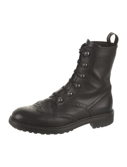 Christian Dior Leather Combat Boots