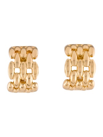 Christian Dior Vintage Chain-Link Clip-On Earrings