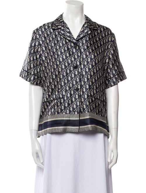 Christian Dior 2021 Silk Button-Up Top