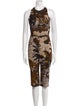 Christian Dior Printed Crew Neck Jumpsuit