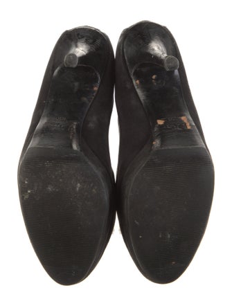 Christian Dior Suede Bow Accents Pumps