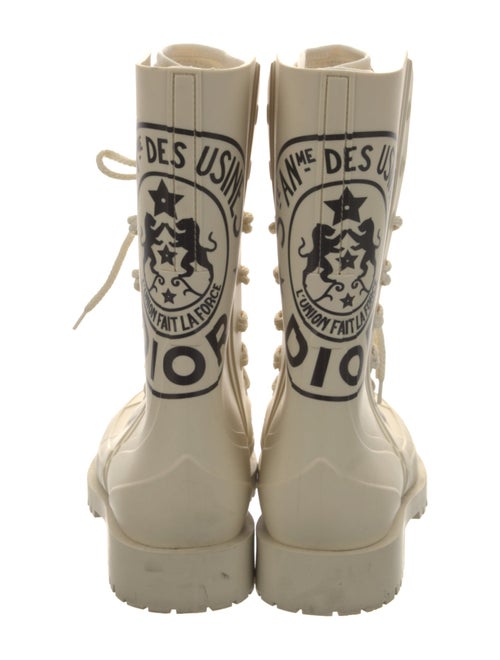 Christian Dior Rubber Printed Rain Boots
