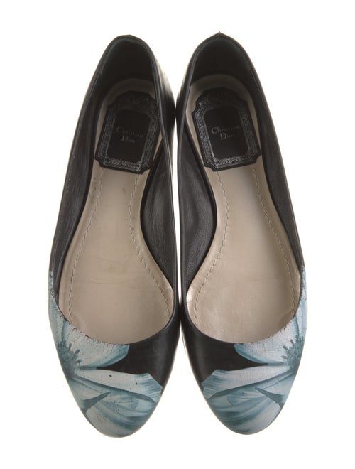 Christian Dior Leather Printed Flats