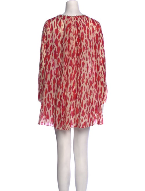 Christian Dior Animal Print V-Neck Tunic