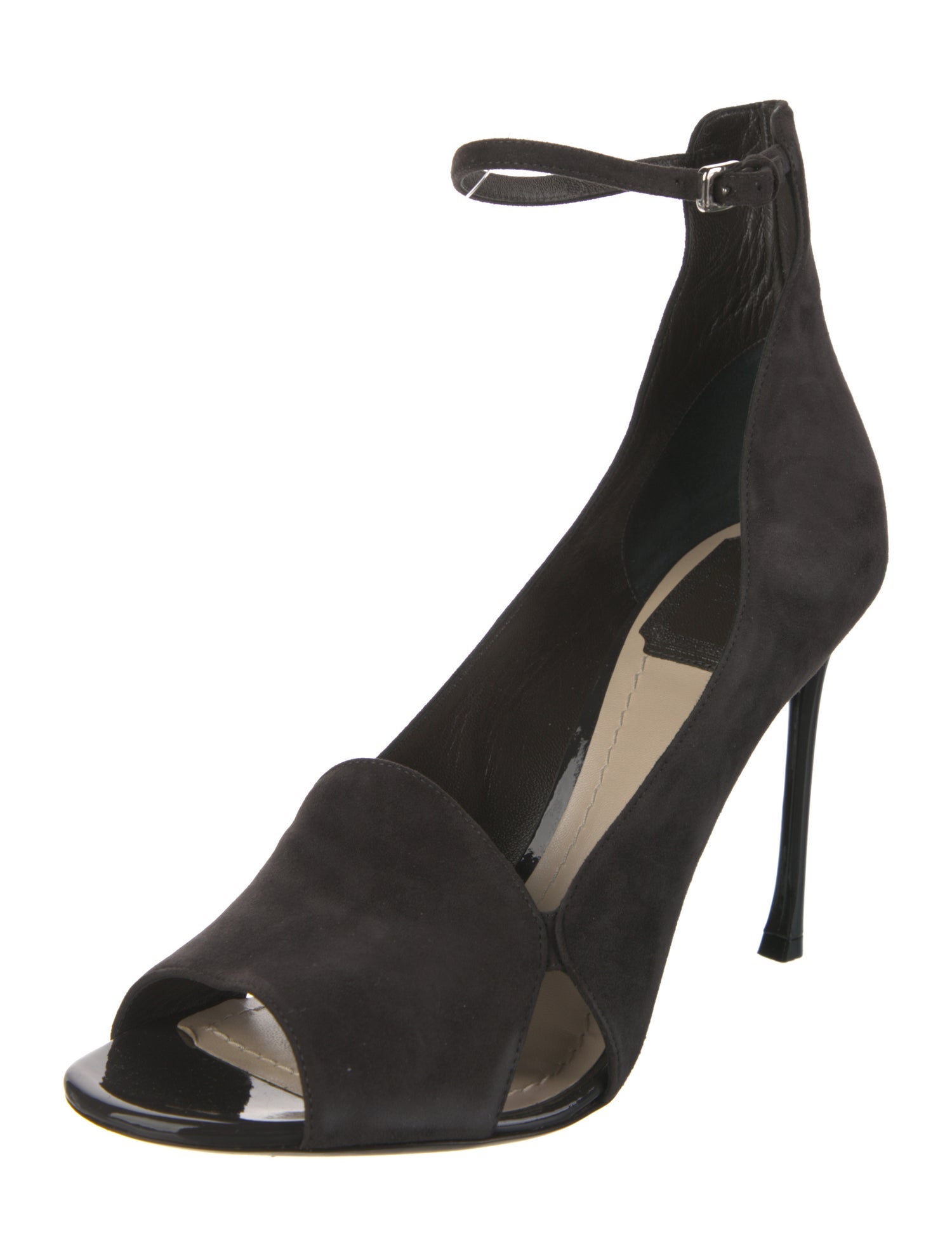 Christian Dior Suede D'Orsay Pumps