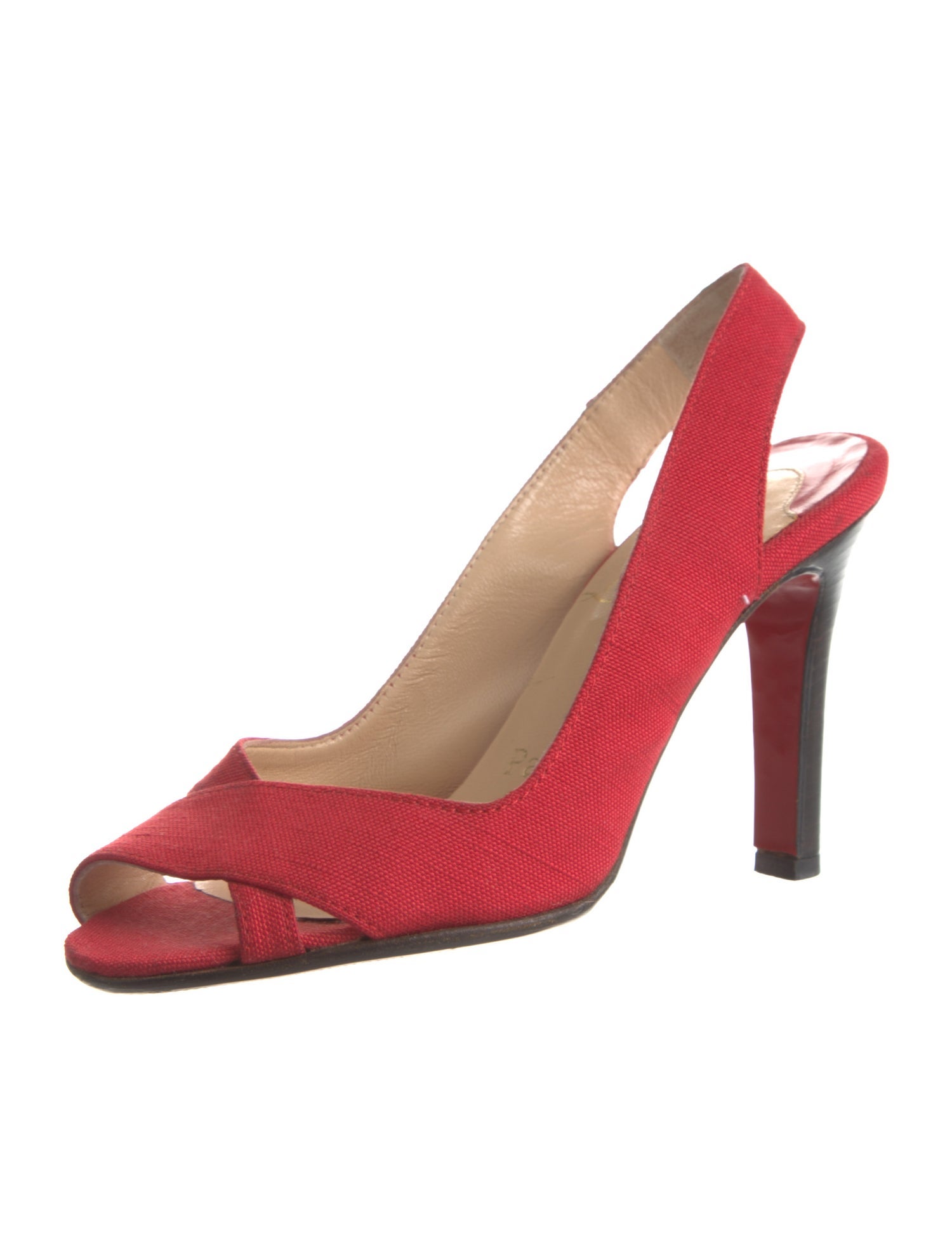 Christian Dior Canvas Slingback Sandals