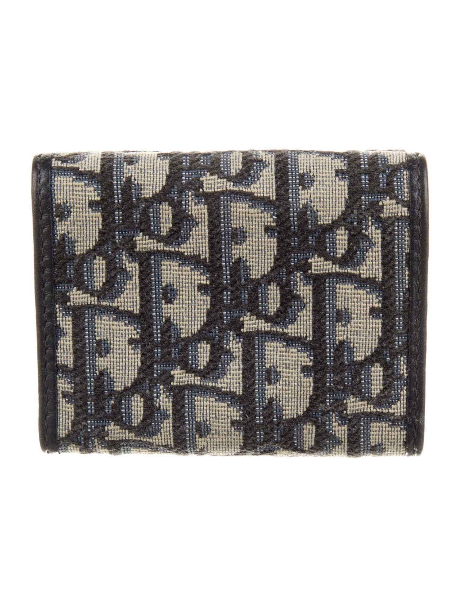Christian Dior Canvas Printed Compact Wallet
