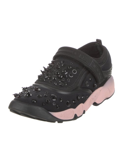 Christian Dior Neoprene Sequin Embellishments Sneakers
