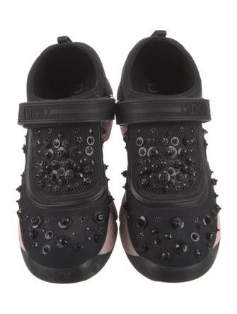 Christian Dior Neoprene Sequin Embellishments Sneakers