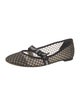 Christian Dior Mesh Bow Accents Mary Jane Flats