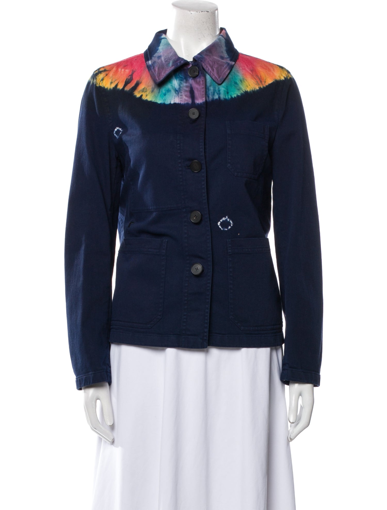 Christian Dior Tie-Dye Print Denim Jacket w/ Tags