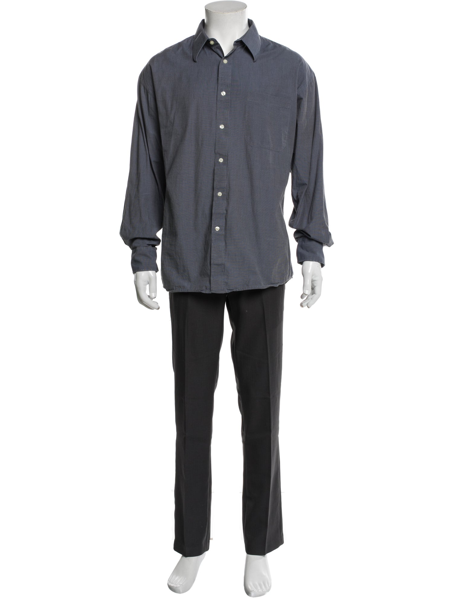 Christian Dior Oblique Jacquard Long Sleeve Dress Shirt