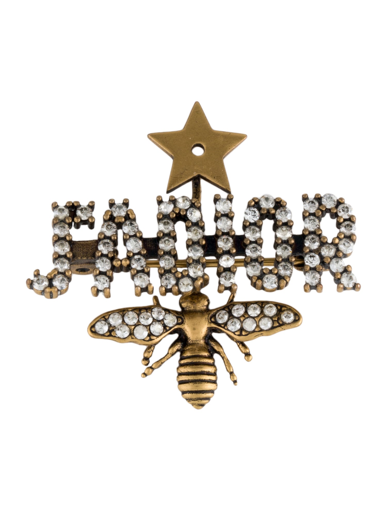 FJW TM: Branded Jewelry Christian Dior Crystal J'Adior Bee Brooch