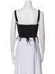 Christian Dior Wool Square Neckline Crop Top