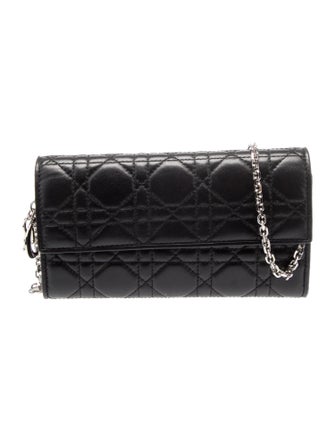Christian Dior 2017 Lady Dior Rendezvous Wallet On Chain Continental Wallet